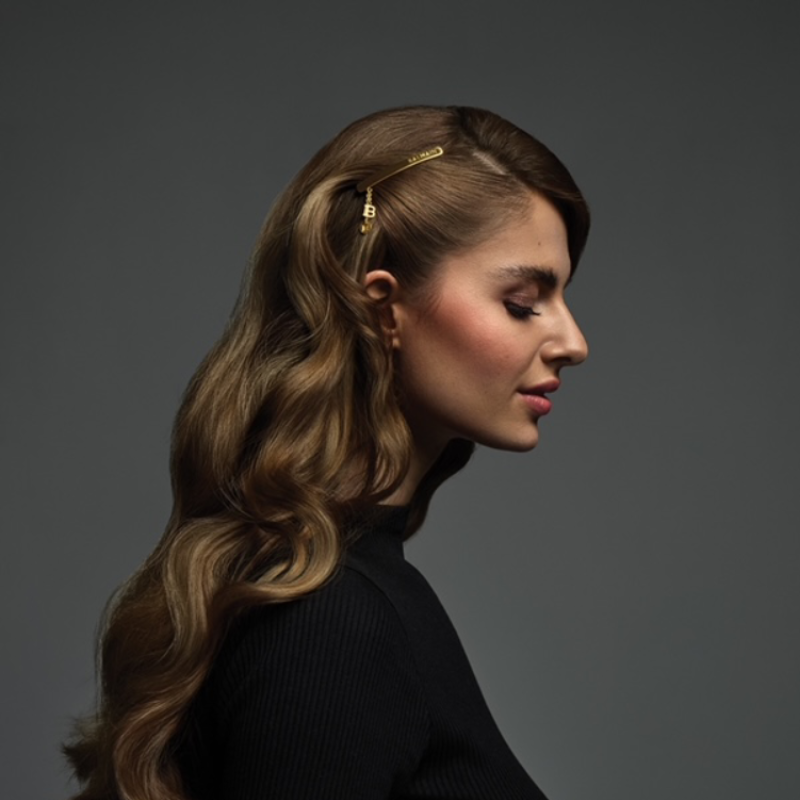 Limited Edition Hair Slide with Jewellery-Gold