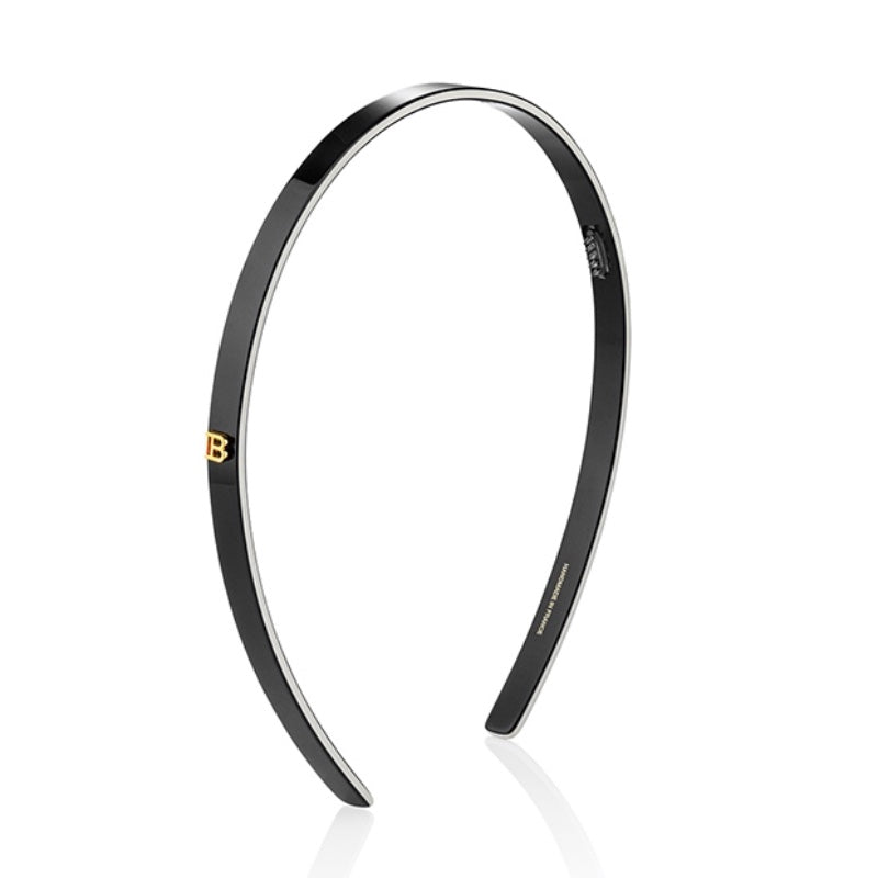 Small Acetate Black & White Headband - 2024 Anniversary Collection