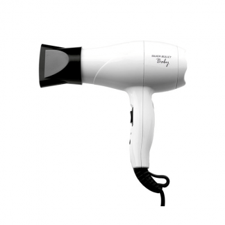 Silver Bullet Travel Hair Dryer White