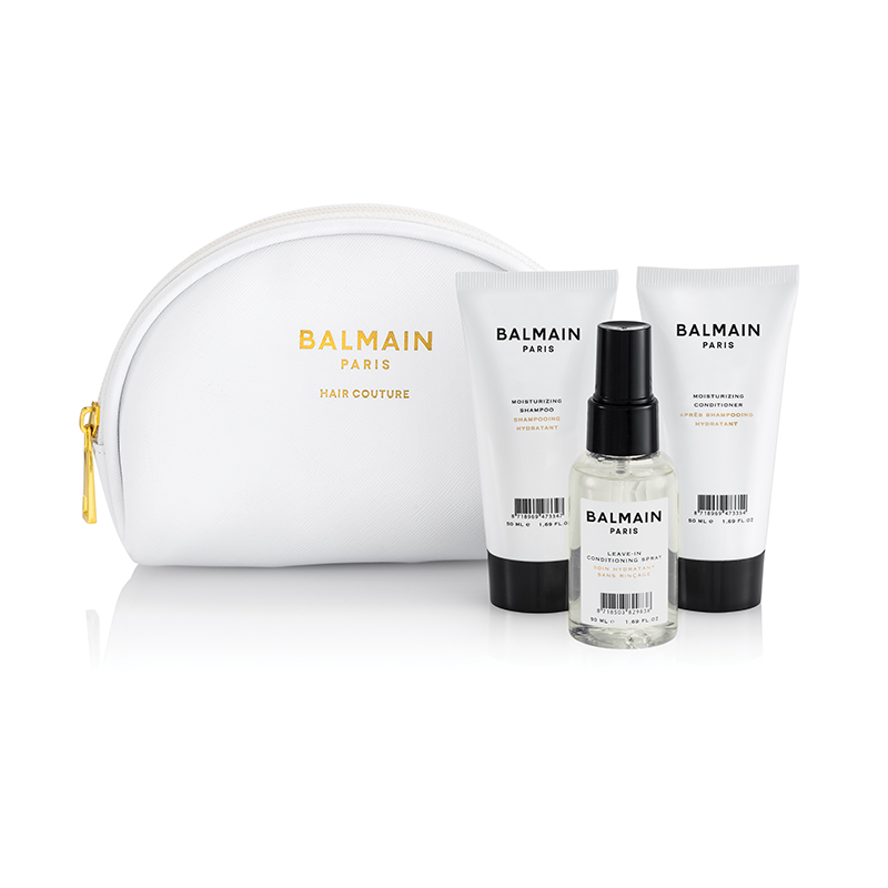 Balmain Hair Couture White Cosmetic Bag | MODSTOYOU